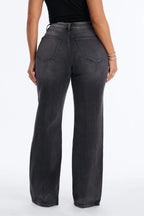 Crossed Paths Stretch Jeans - Grey