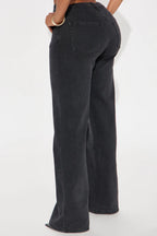 Bonafide Basic Straight Leg Jeans - Black Wash