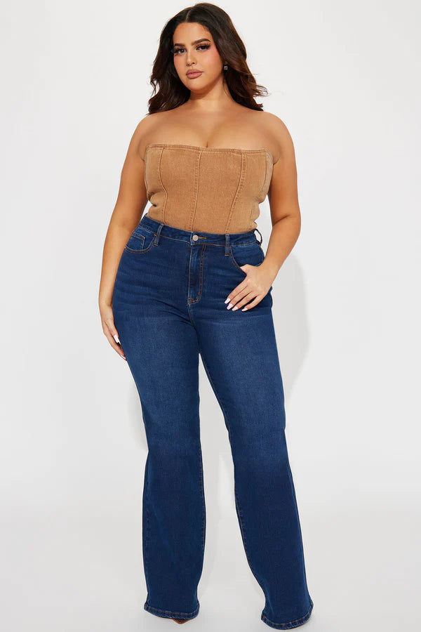 Tall Affair Of The Flare Stretch Jeans - Dark Wash