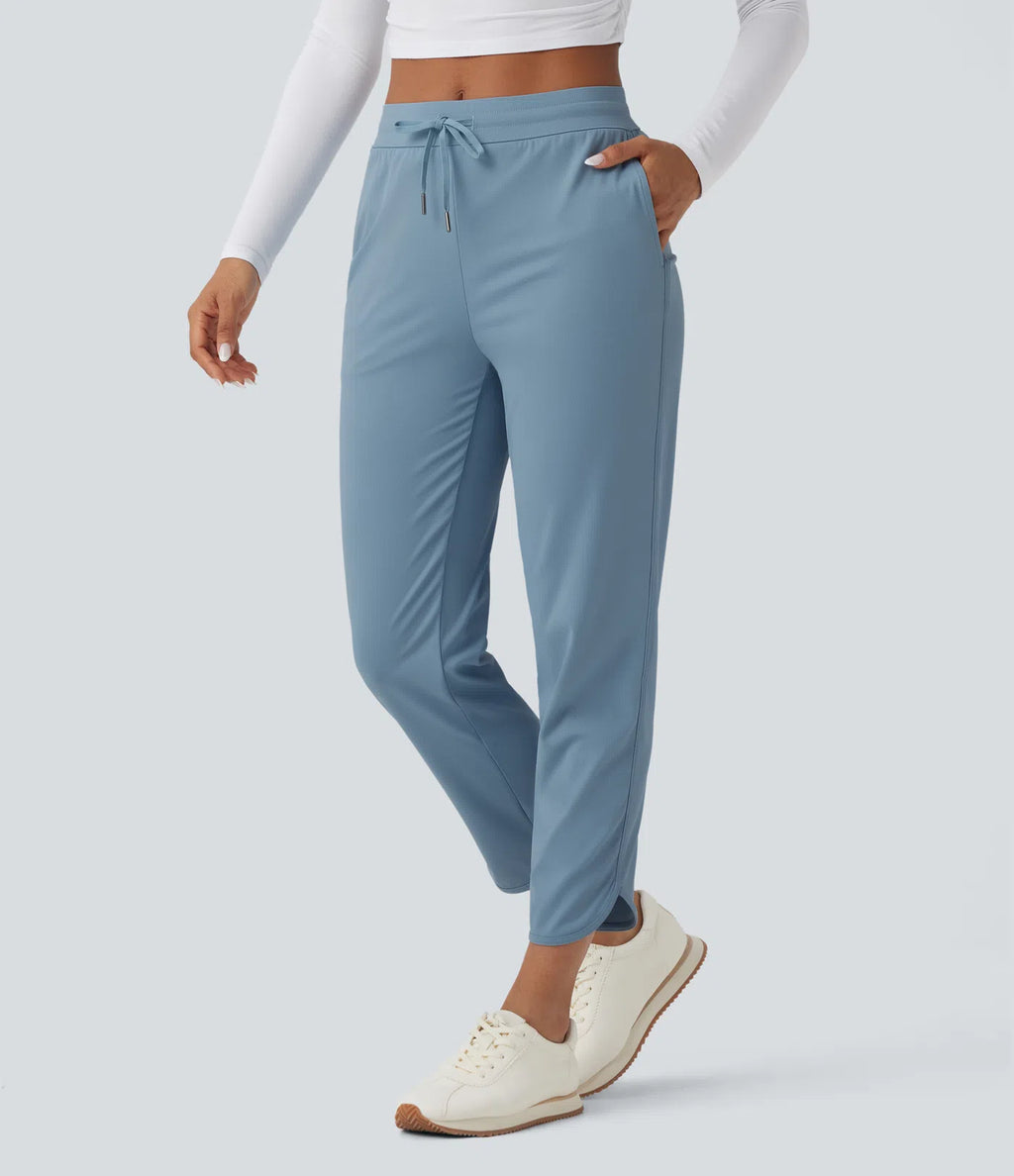 Quick Dry Golf Tapered Pants with Pockets