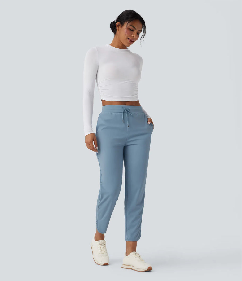 Quick Dry Golf Tapered Pants with Pockets