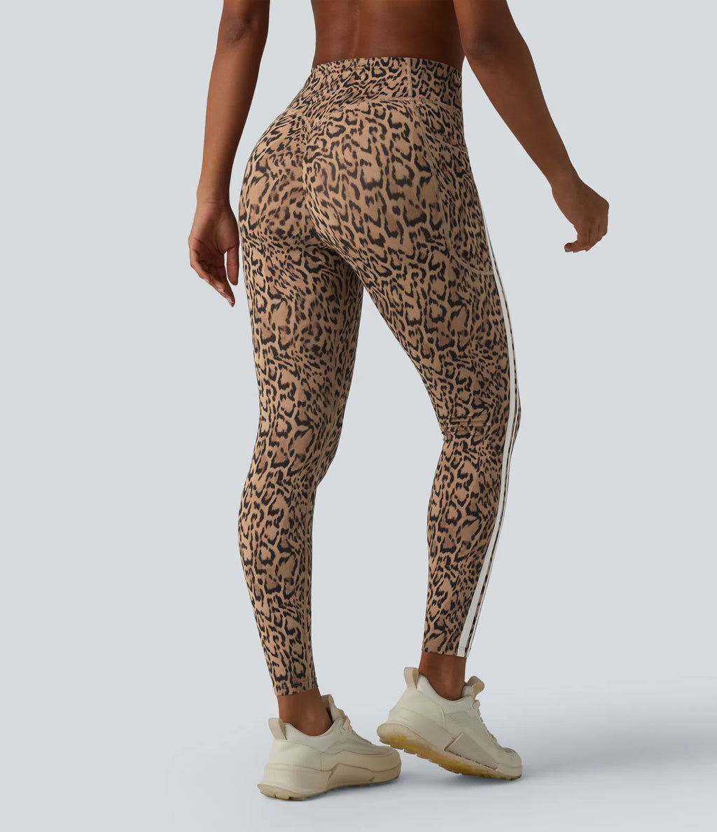 Leopard Print High Waisted Tummy Control Butt Lifting