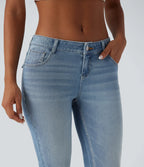 Low Rise Casual Skinny Jeans with Pockets