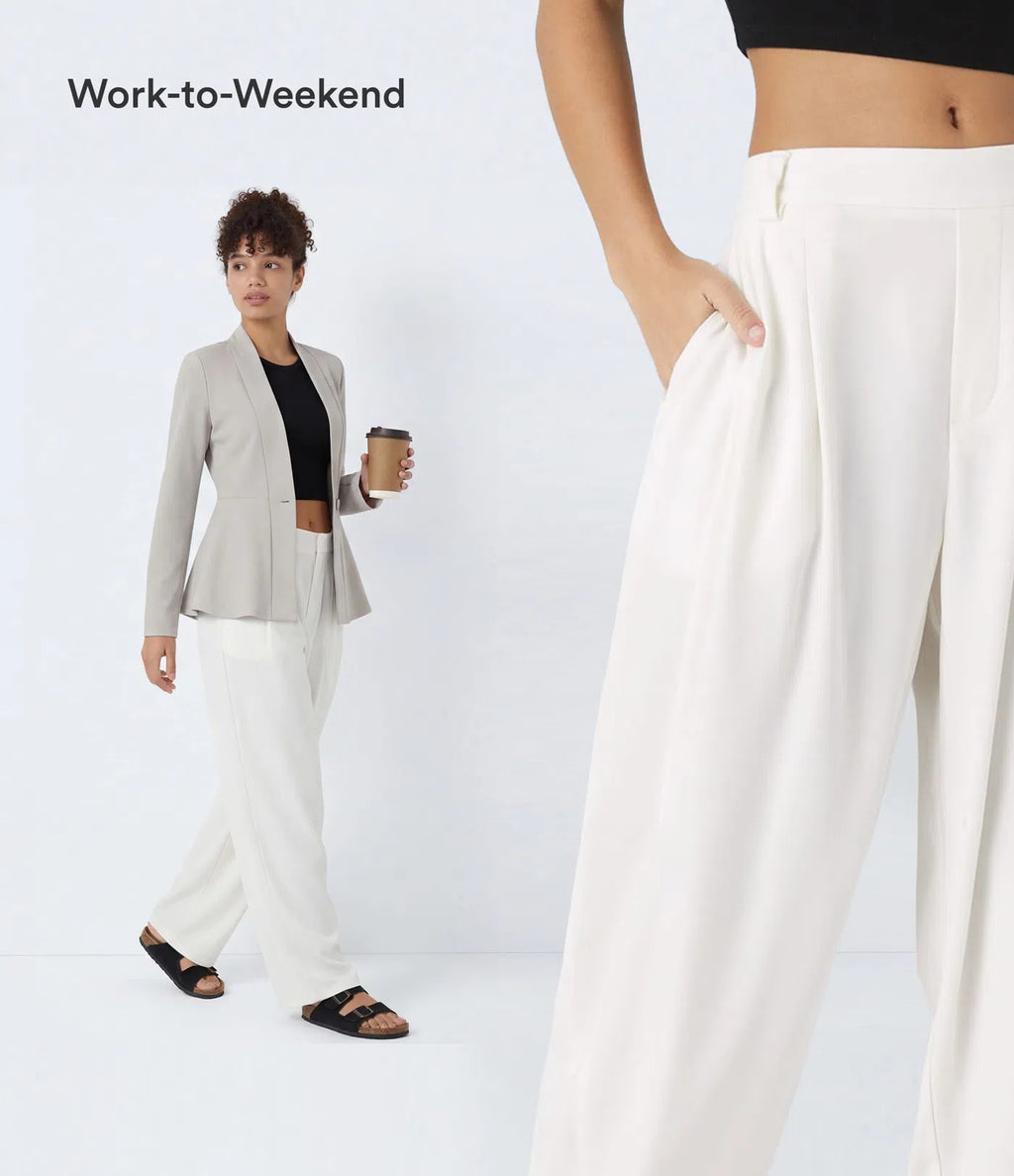 Mid Rise Pocket Barrel Leg Baggy Work Pants