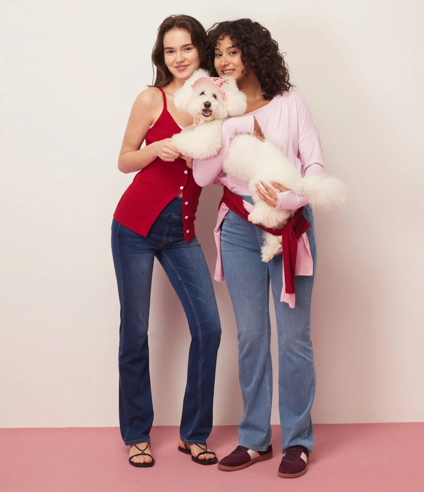 High Waisted Pockets Washed Casual Bootcut Jeans