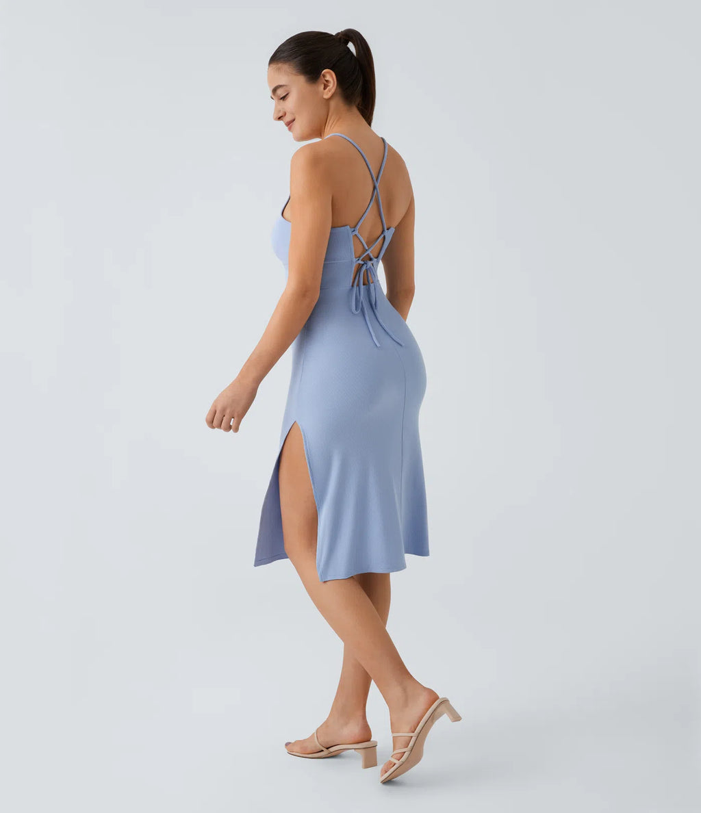 Everyday Strap Bodycon Midi Chill Dress-Sensational