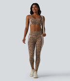 Leopard Print High Waisted Tummy Control Butt Lifting