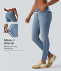 Low Rise Casual Skinny Jeans with Pockets