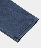 High Waisted Pocket Denim Capri Casual Leggings