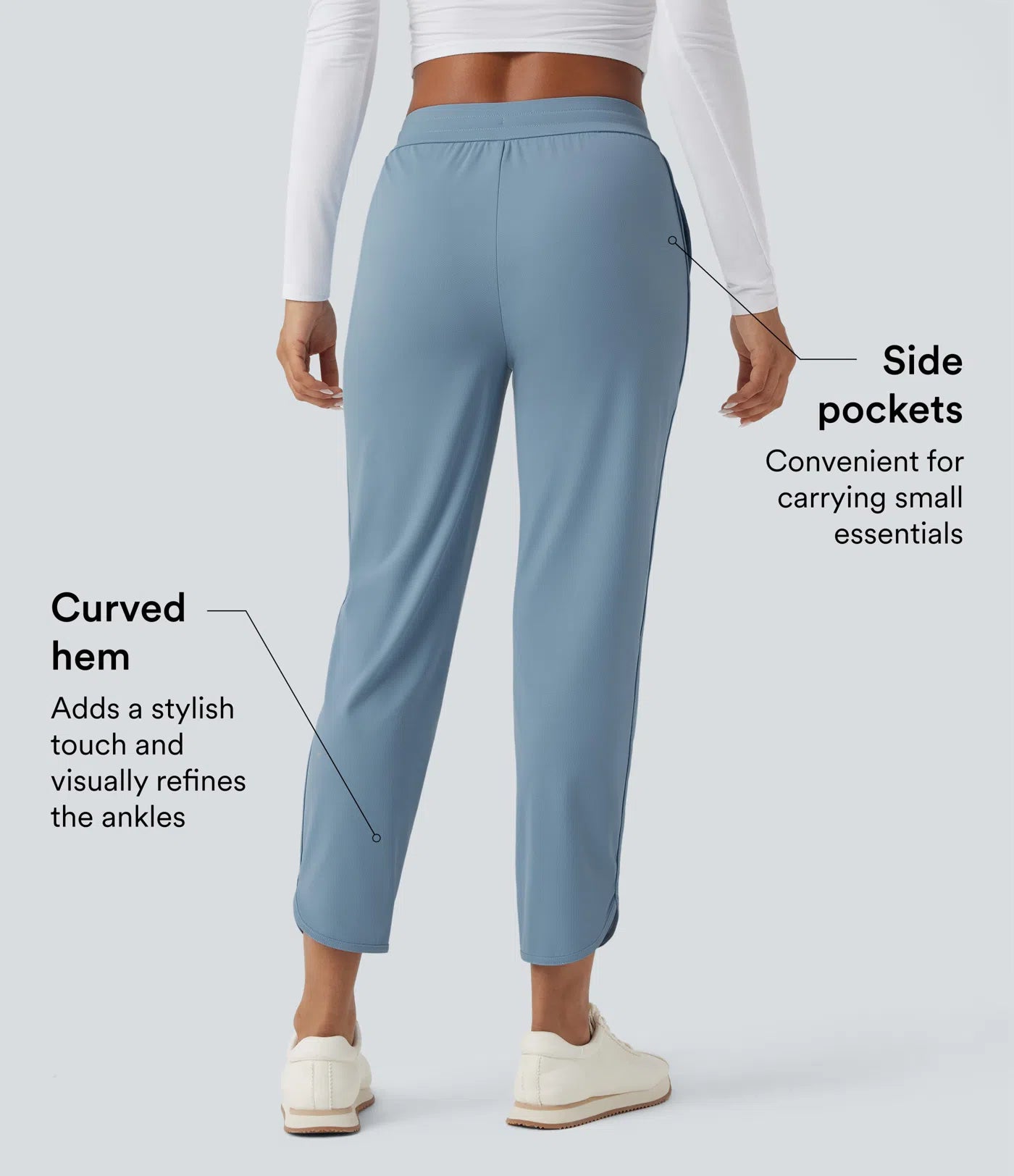 Quick Dry Golf Tapered Pants with Pockets