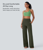 UltraSculpt™ High Waisted Tummy Control Straight Leg Yoga Pants with Pockets