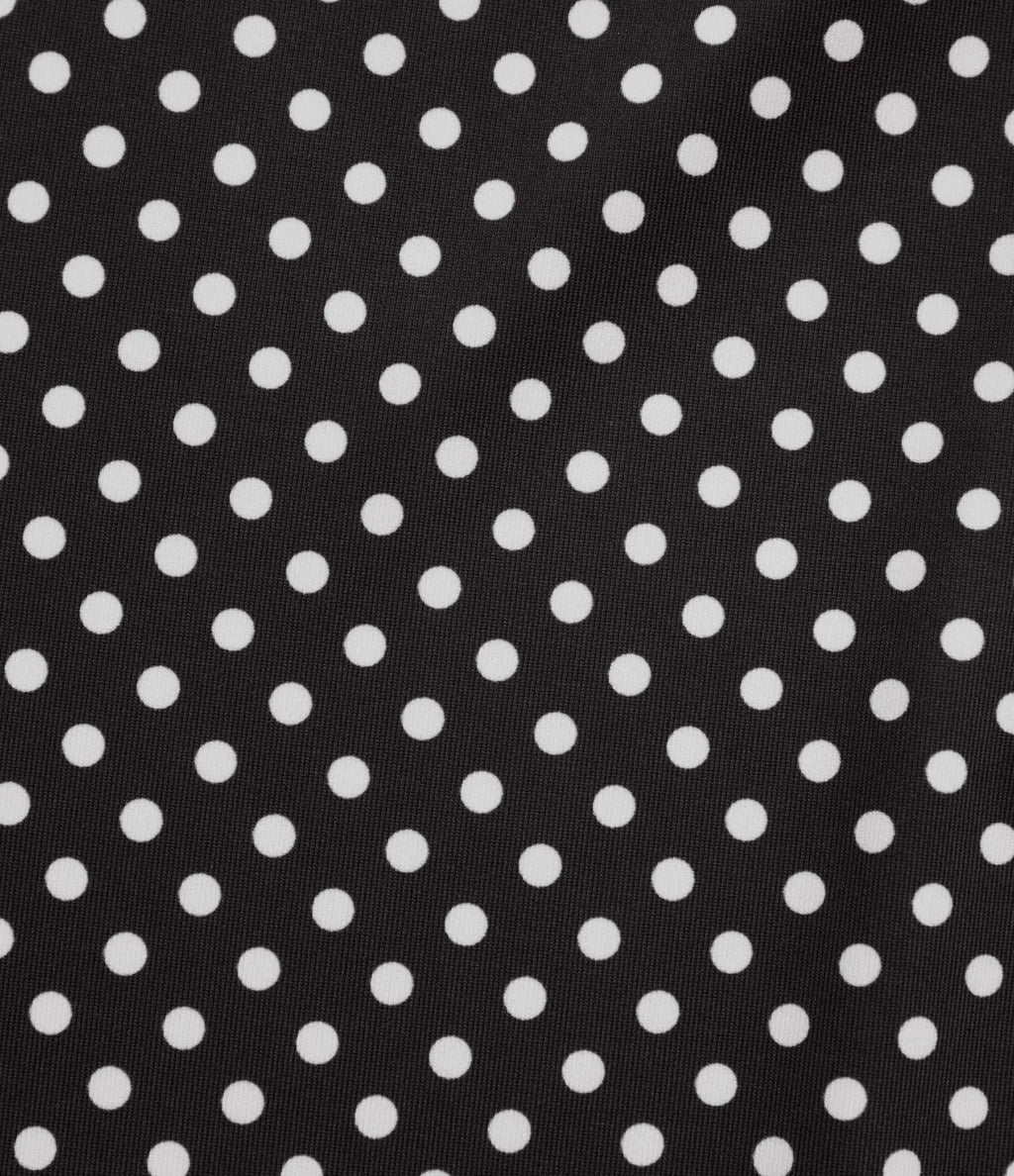 Sleeveless Layered Ruffle Hem Polka Dot Mini Casual Dress