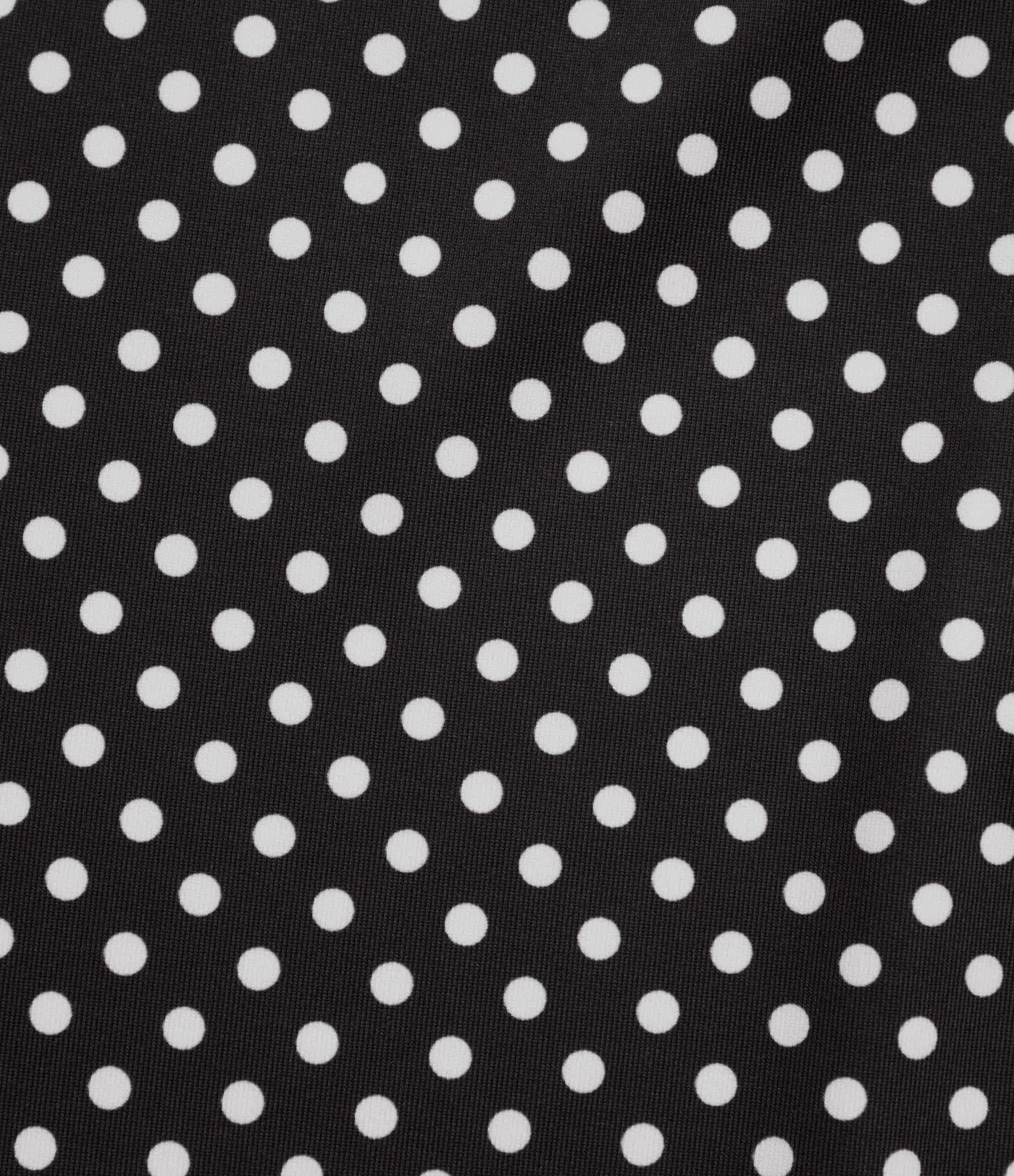 Sleeveless Layered Ruffle Hem Polka Dot Mini Casual Dress