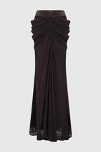Arcelia Halter Crystal Top & Maxi Skirt Set