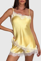 Bradfea Lace Top & Shorts Set