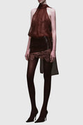 Coeno Lace Top & Mini Skirt Set