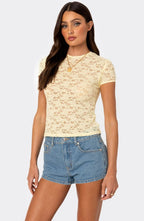 Kaori Sheer Lace Top