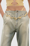 Ensley Rivets Bend Jeans