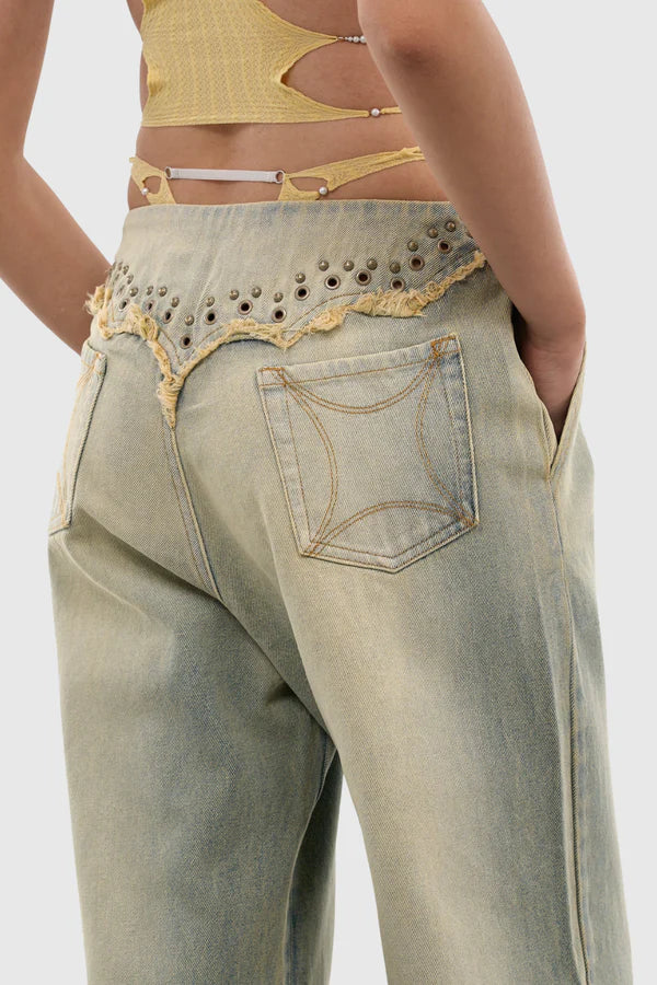 Ensley Rivets Bend Jeans