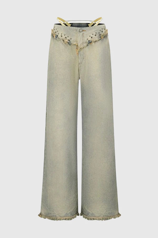 Ensley Rivets Bend Jeans