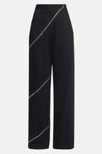 Gafna Spiral Zipper Jeans - Black
