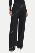 Gafna Spiral Zipper Jeans - Black