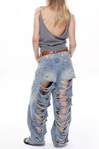 Jaida Destroyed Ripped Jeans