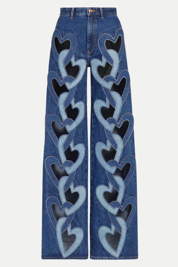 Odalys Heart Denim Top