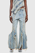 Pilaro Fringe Split Jeans